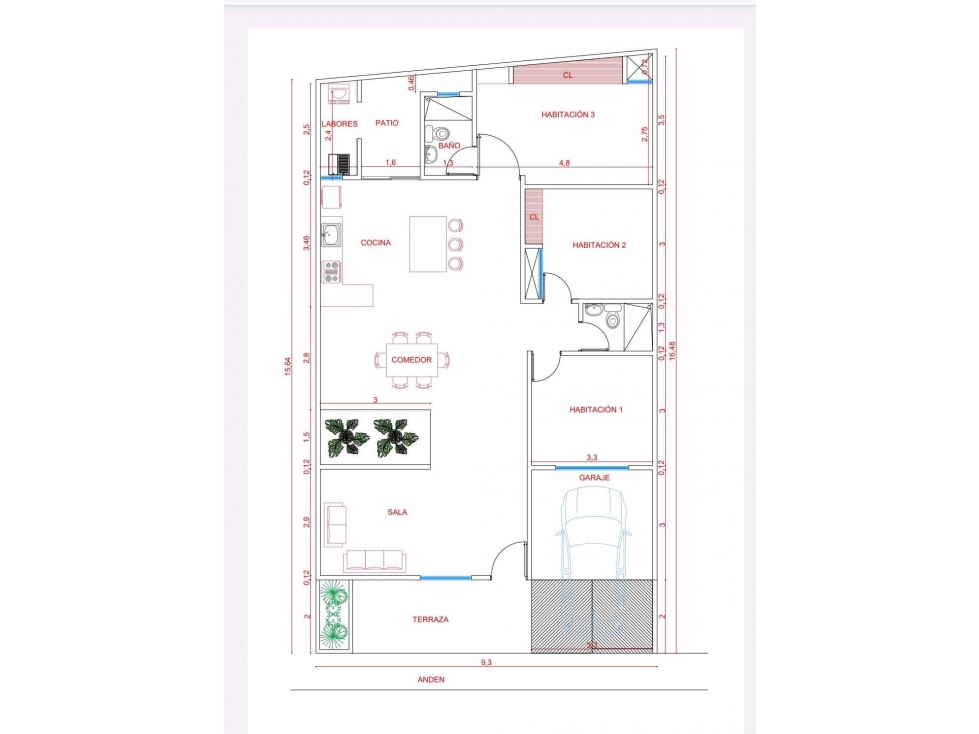 SE VENDE CASA DE 1 PISO Sobre planos — foto 2