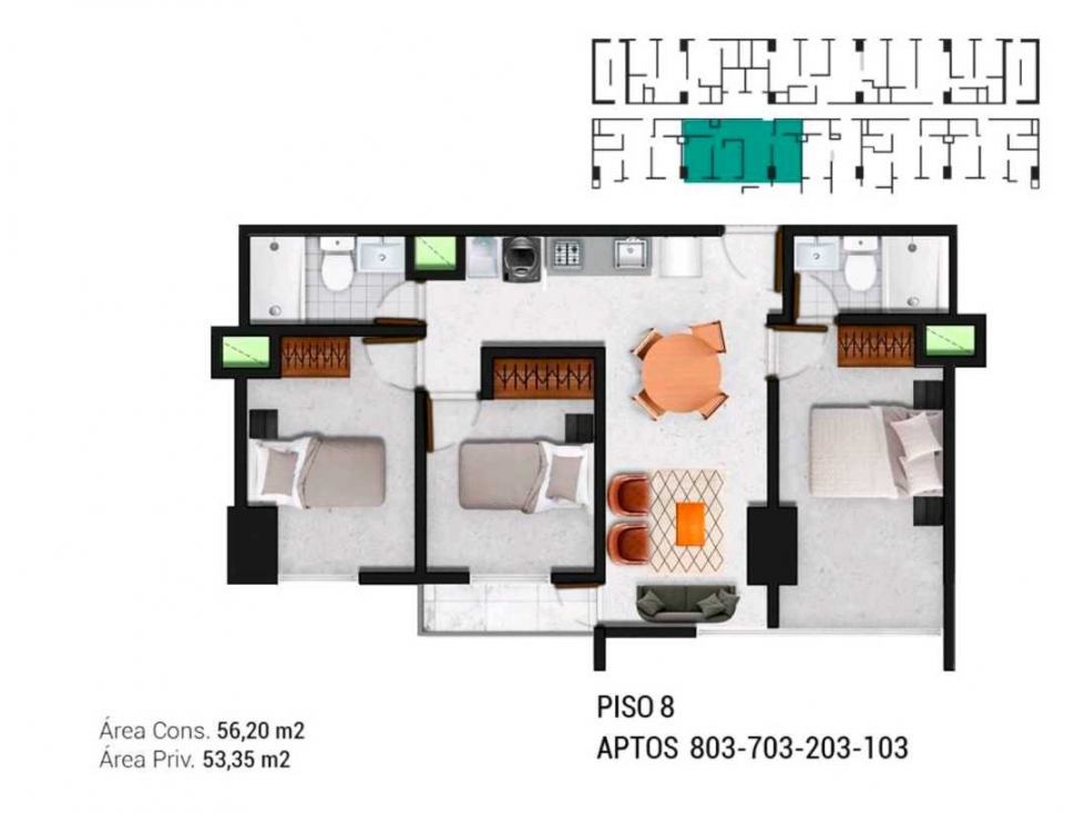 Se vende Derecho de apartamento en el norte de Armenia Quindio