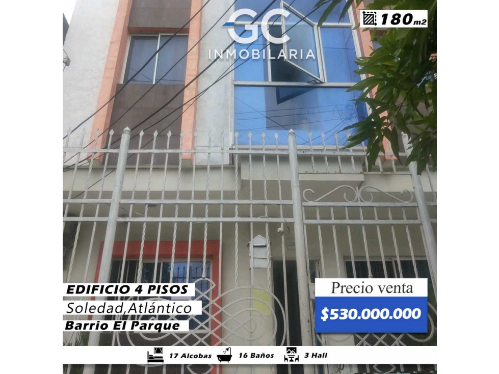 Se vende Edificio 4 pisos Barrio el parque - Soledad - 1