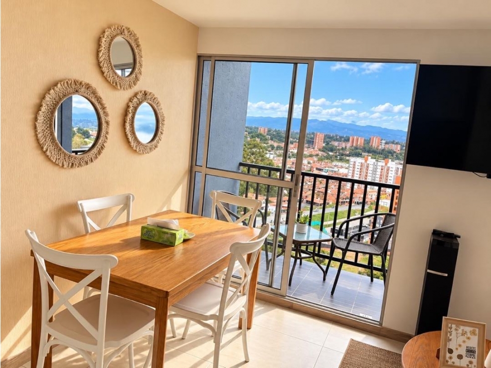 Se vende hermoso apartamento con doble balcón en unidad residencial - 2