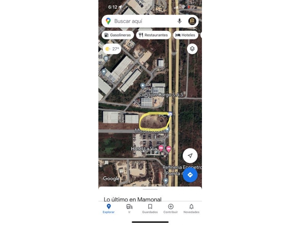 LOTE INDUSTRIAL EN ZONA FRANCA VARIANTE MAMONAL GAMBOTE — foto 4
