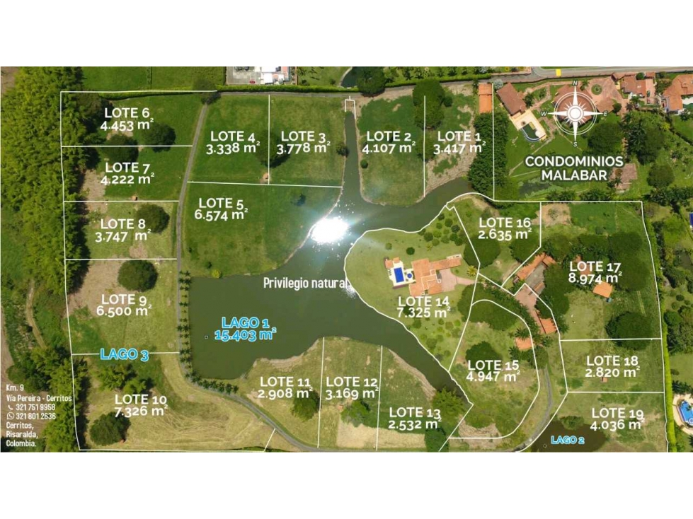 Se vende lote en zona exclusiva de Malabar lakes (.Cerritos) — foto 5