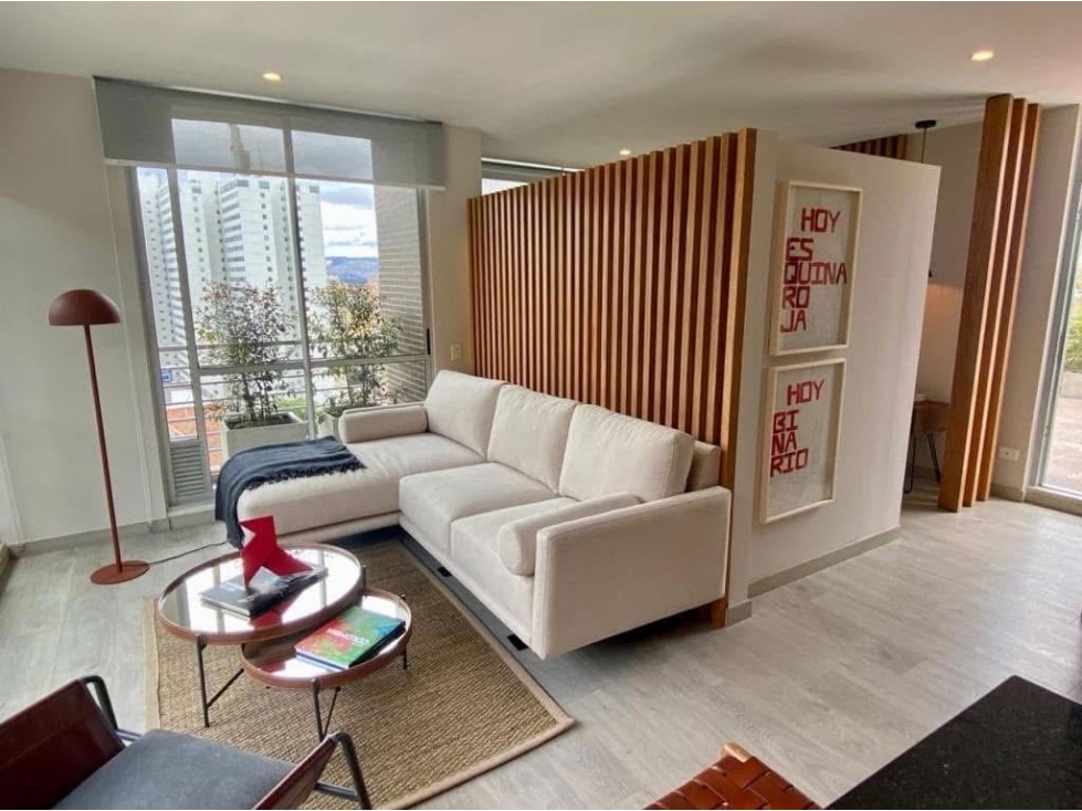 SE VENDE RE APARTAMENTO AMOBLADO EN BOSQUE IZQUIERDO 59 mts + 45 terr — foto 4