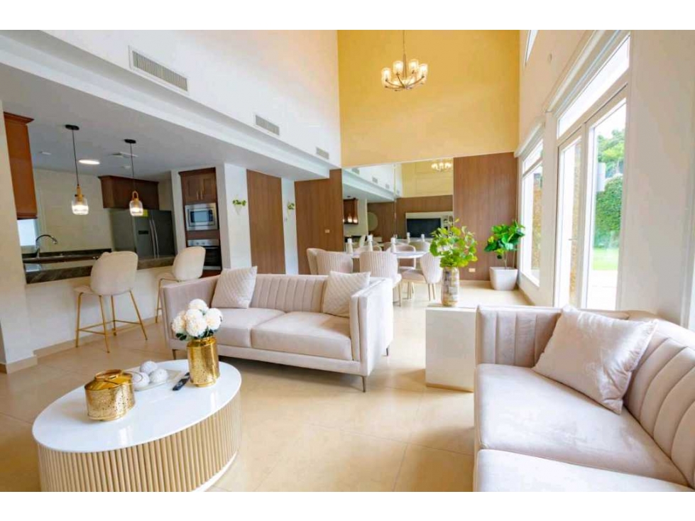 SE VENDE VILLA LUJOSA DE 4 REC.AMUEBLADA EN TUCAN COUNTRY CLUB(VL4L)