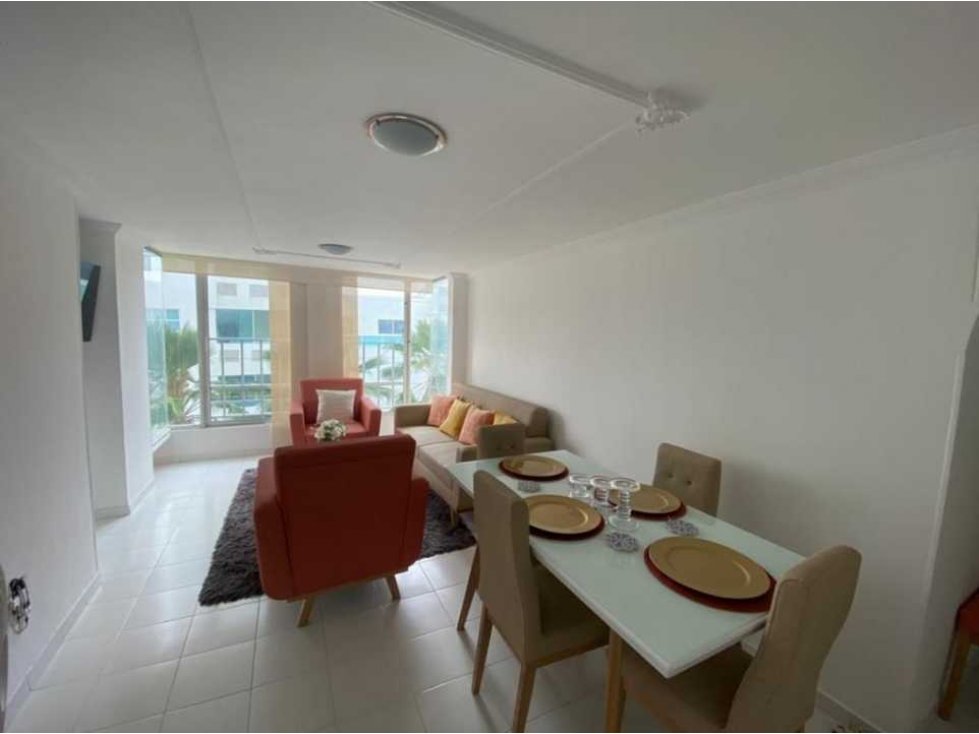 SE VENDE MODERNO APARTAMENTO DE 3 ALCOBAS - PIE DE LA POPA, CARTAGENA — foto 2