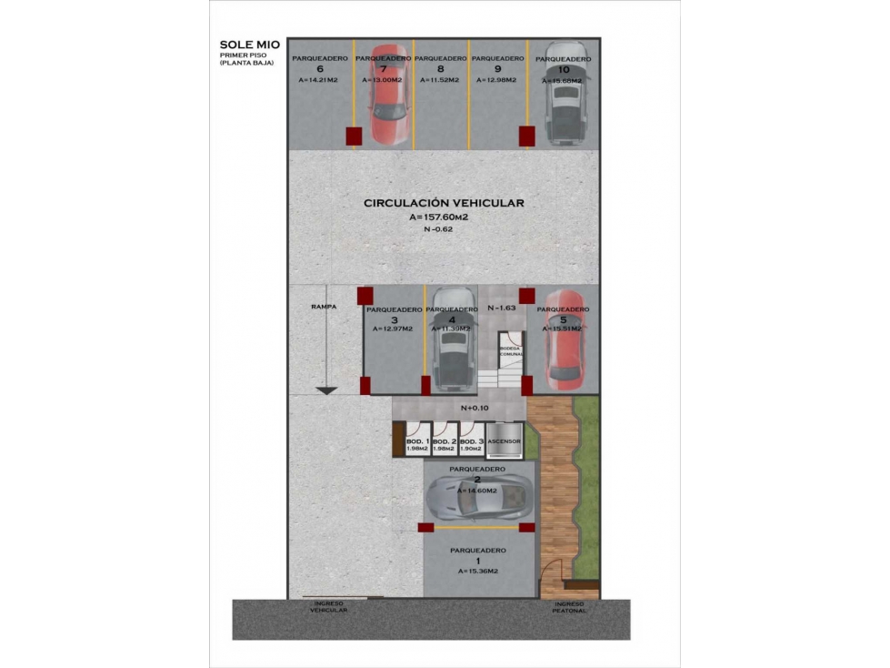 Suite de 42,30 m2 en venta sector Universitario VB - 3