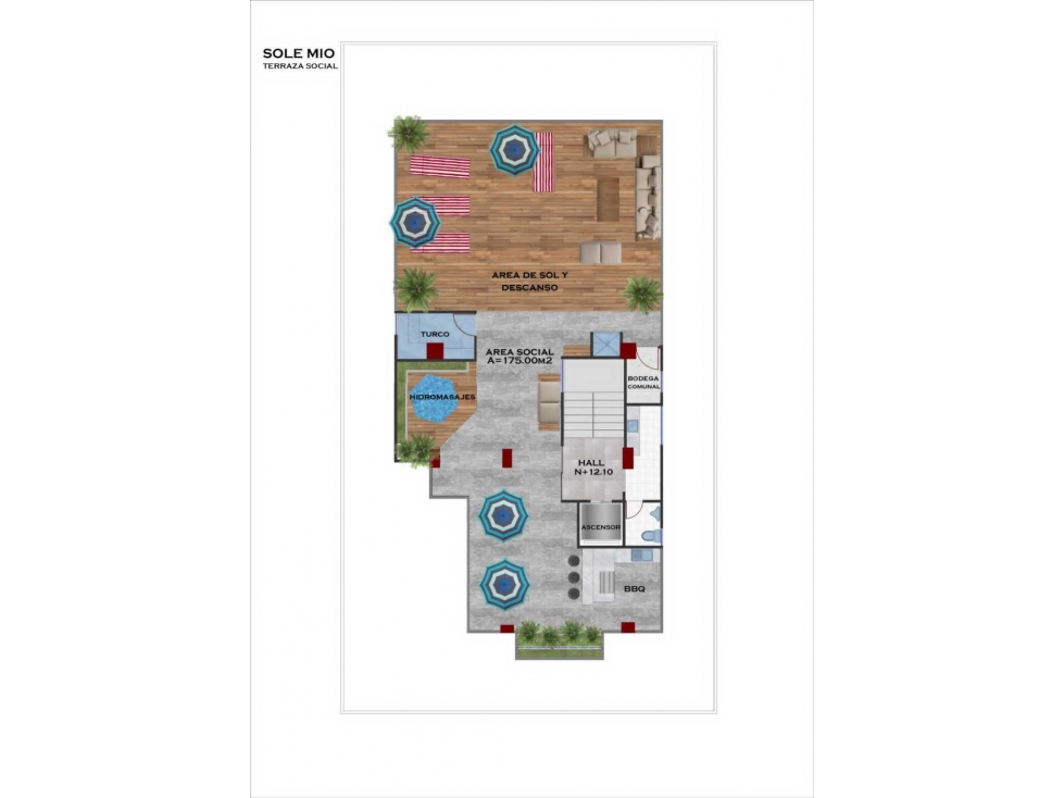 Suite de 42,30 m2 en venta sector Universitario VB - 4