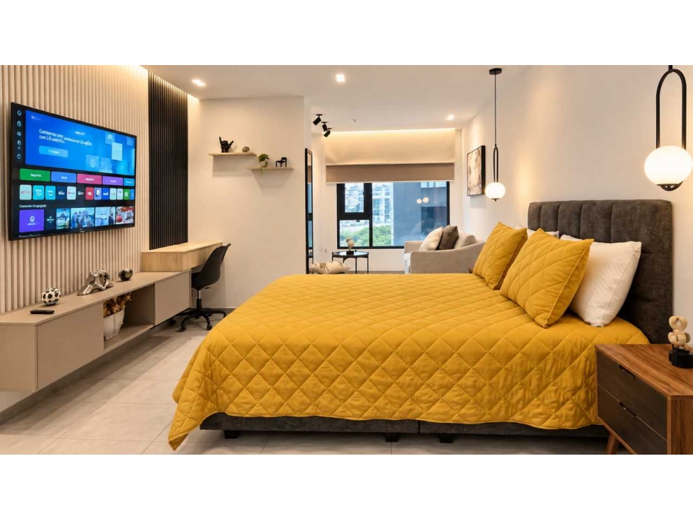 Suite Estudio amoblado en Venta, Edificio Adagio La Carolina — foto 2