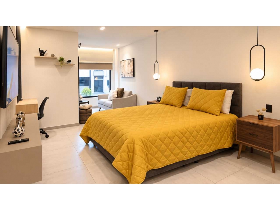 Suite Estudio amoblado en Venta, Edificio Adagio La Carolina — foto 4