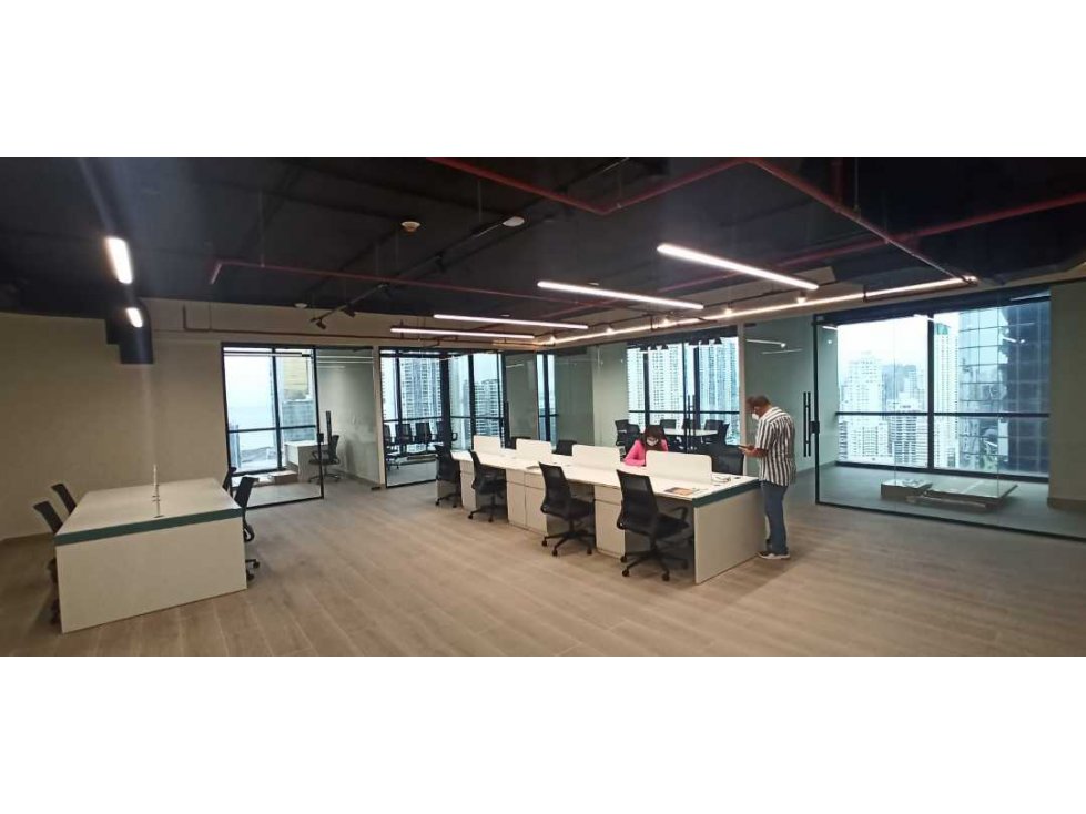 Super Oficinas en Calle 50, amobladas con vista panoramica!!