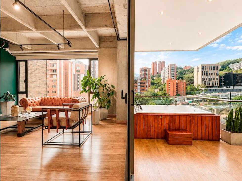 SUPER APTO EN VENTA DE RENTA CORTA CON JACUZZI EN POBLADO