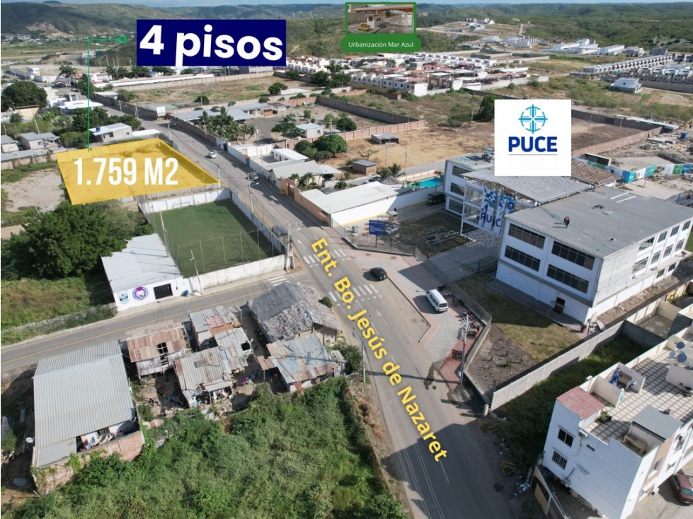 Terreno en Venta Los Gavilanes Manta Cerca PUCE 1.759 m² — foto 5