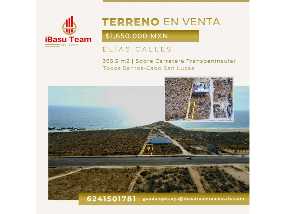 Terreno Elías Calles, La Paz, B.C.S. | Carr. Transpeninsular TS-CSL - 1