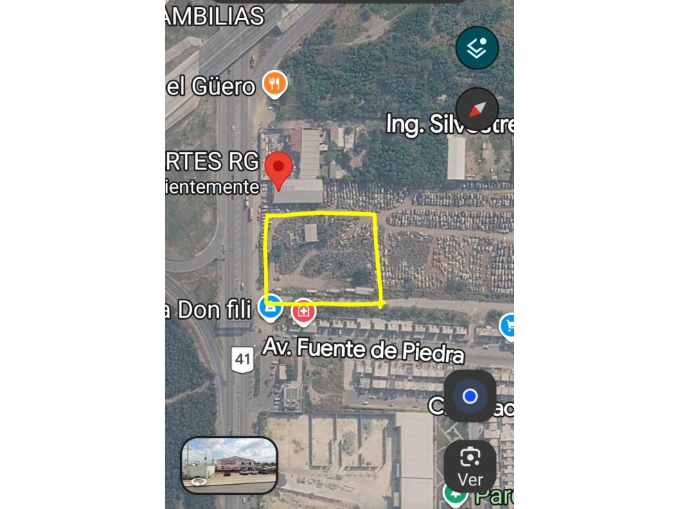 Terreno en renta en carretera a Reynosa municipio de Juarez RO