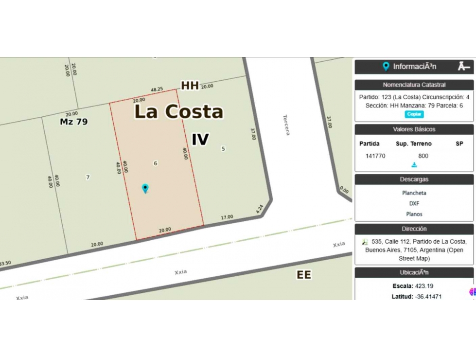 Terreno en venta de 800 m² con financiación San Clemente del Tuyú - 3