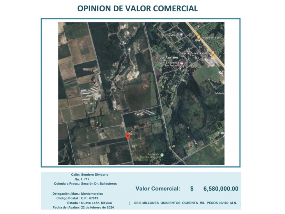 Terreno en Venta Montemorelos Sección Dr. Ballesteros - 1