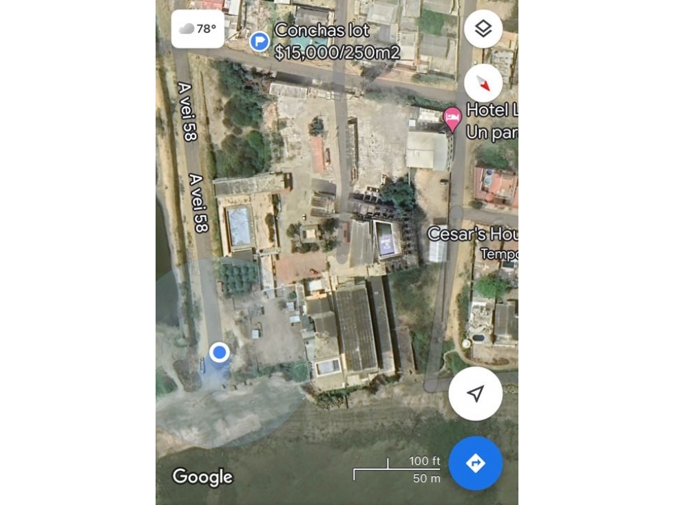 Terreno frente al mar en Las Conchas 1500m2 - 4