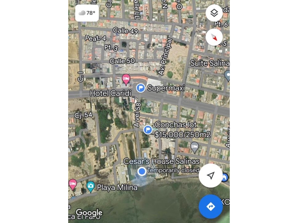 Terreno frente al mar en Las Conchas 1500m2 - 5