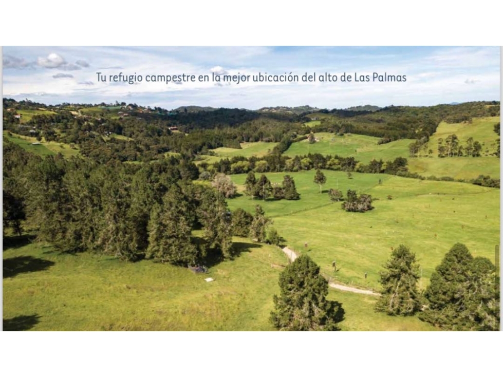 VENDEMOS ESPECTACULAR LOTE ALTO DE LAS PALMAS LISTO PARA HACER LA CASA