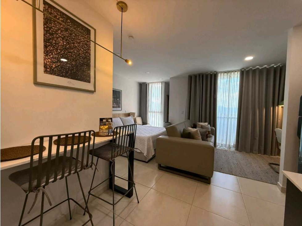 Alquilo Apartaestudio Amoblado en Cerritos Pereira | 1 Hab, Balcón.