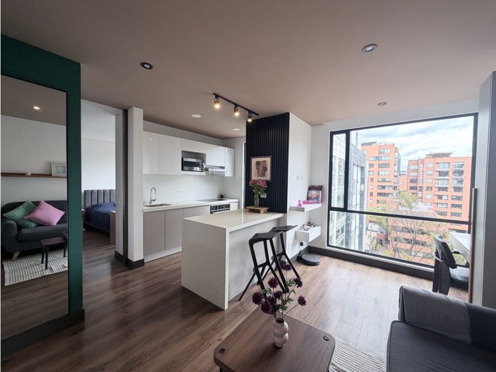 VENDO APARTAESTUDIO AMOBLADO EN EL CHICÓ