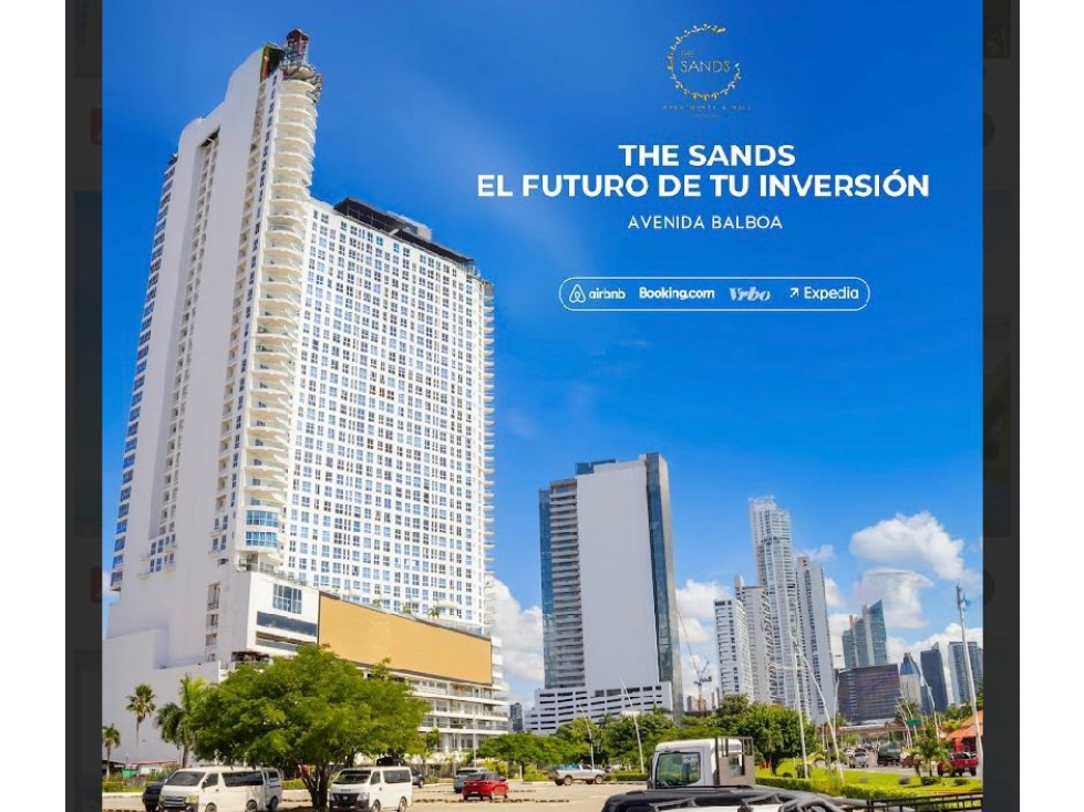 VENDO APARTAMENTO 55.95 m2 AV BALBOA - THE SANDS APARTMENTS & MALL