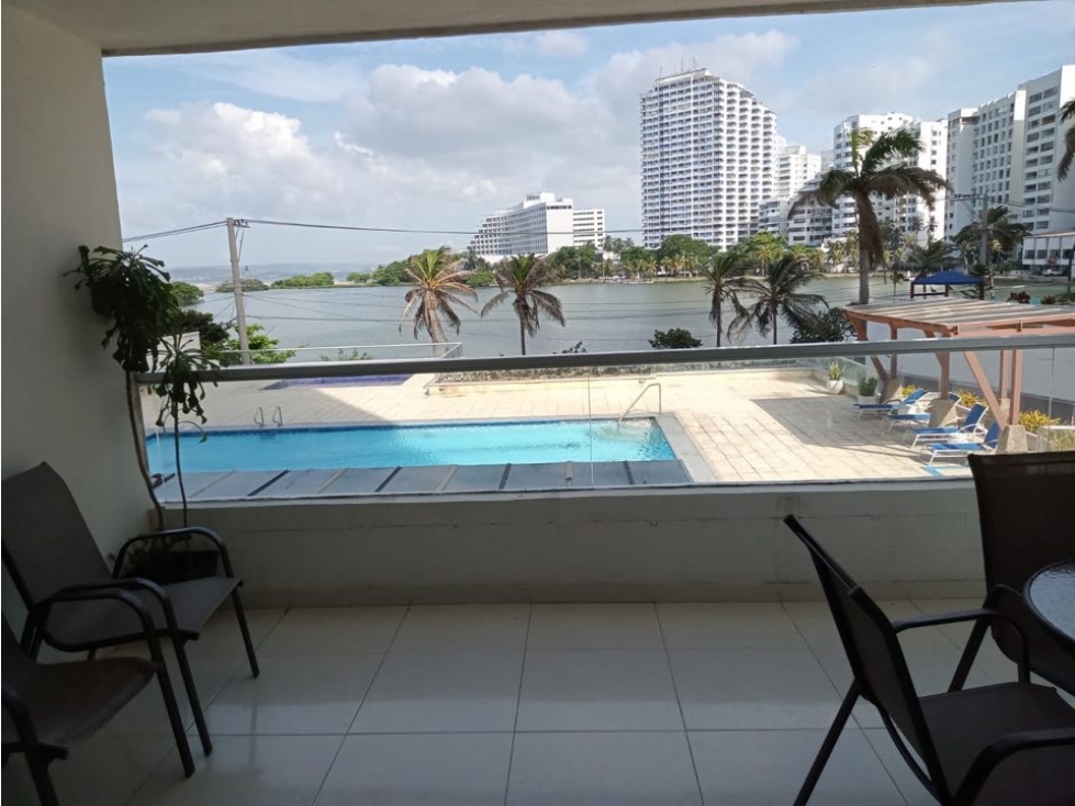 VENDO APARTAMENTO CON VISTA A LA BAHÍA EN EL LAGUITO CARTAGENA