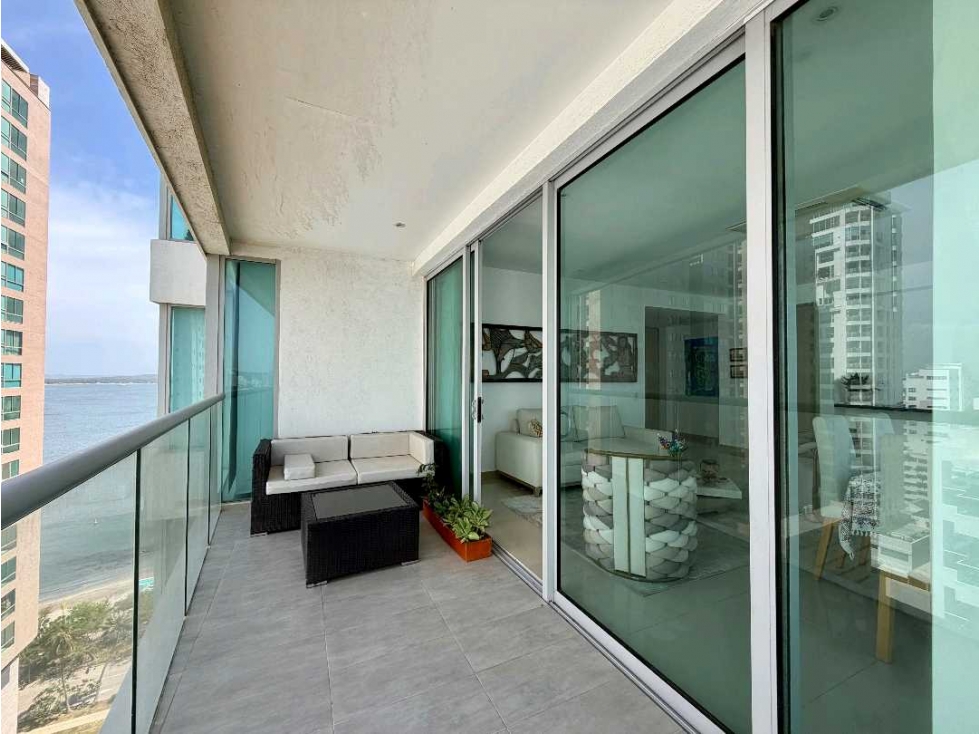 VENDO APARTAMENTO CON VISTA A LA BAHIA CASTILLOGRANDE CARTAGENA — foto 3