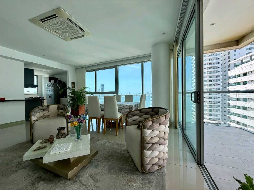 VENDO APARTAMENTO CON VISTA A LA BAHIA CASTILLOGRANDE CARTAGENA — foto 5