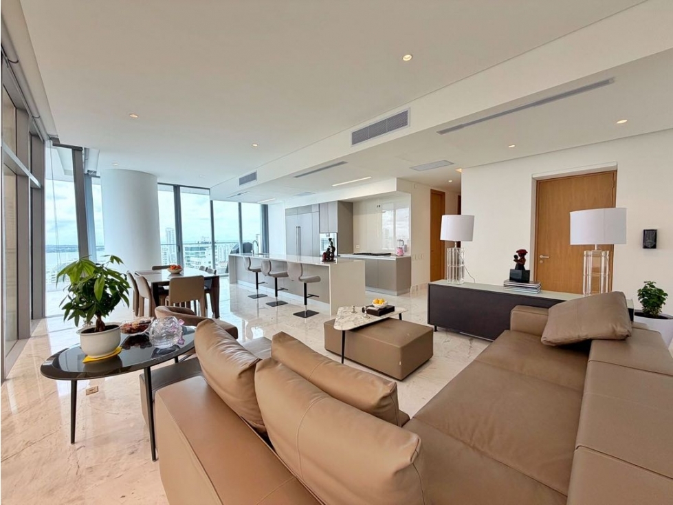 VENDO APARTAMENTO VISTA A LA BAHÍA ED ALLURE BOCAGRANDE CARTAGENA — foto 4