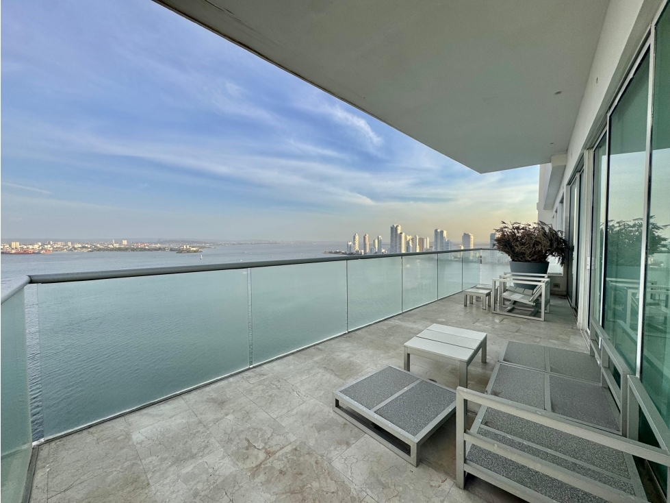 VENDO APARTAMENTO VISTA A LA BAHÍA BAHÍA BOCAGRANDE CARTAGENA