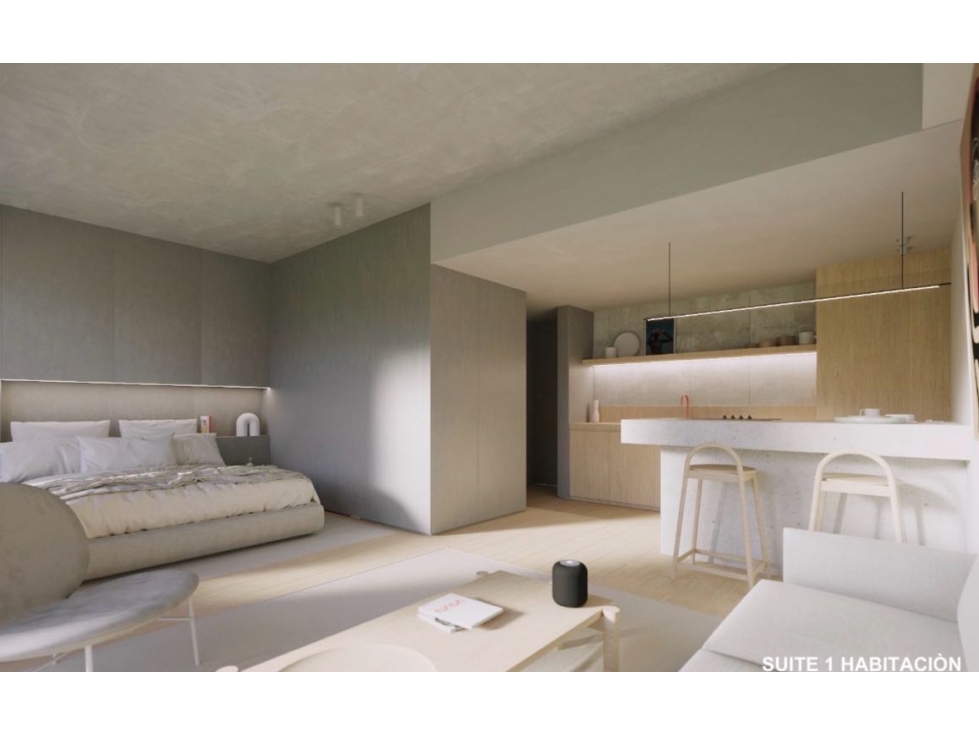 Vendo suite de 1 hab en El Poblado, Medellín +55 m2+terraza