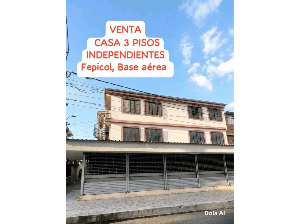 VENDO CASA ESQUINERA 3 pisos independientes en FEPICOL, ALFONSO LÓPEZ