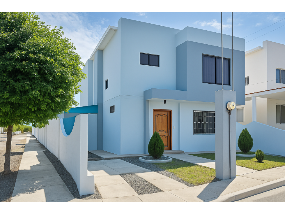 Casa esquinera de 3 dormitorios en Ciudad del Sol, Manta