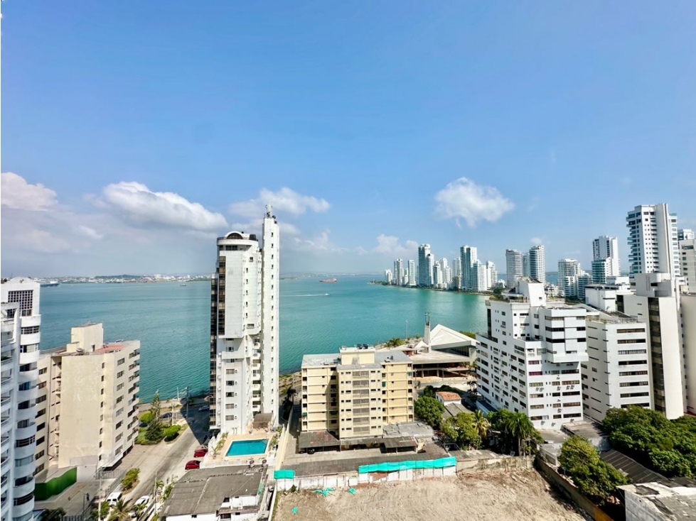 VENDO EN CARTAGENA APARTAMENTO RENTAS CORTAS VISTA A LA BAHÍA
