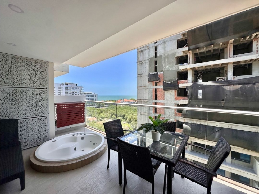 VENDO EN CARTAGENA HERMOSO APARTAMENTO CON JACUZZI PARA INVERSIÓN