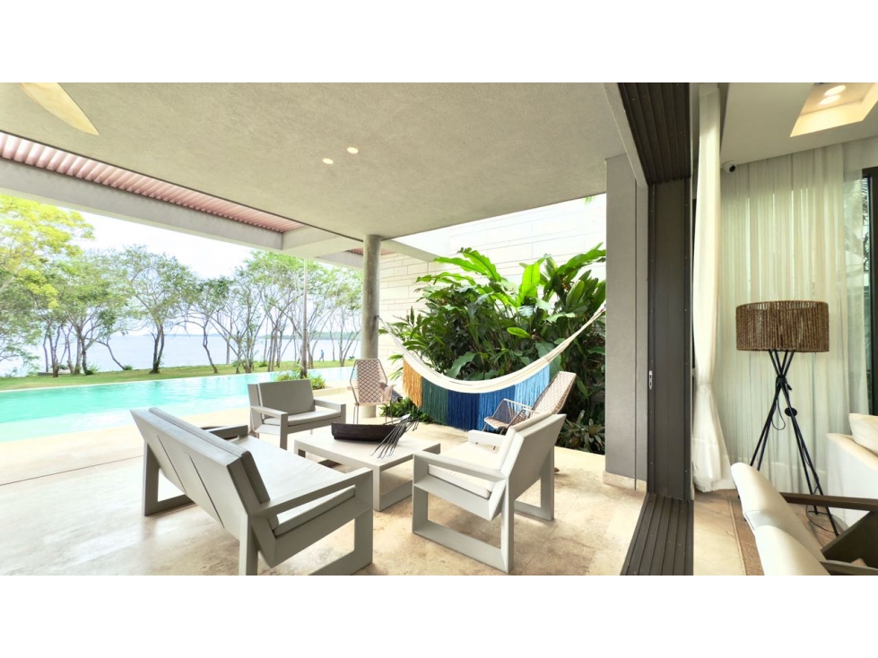 Vendo hermosa villa primera línea al mar Cala blanca Barú - 2
