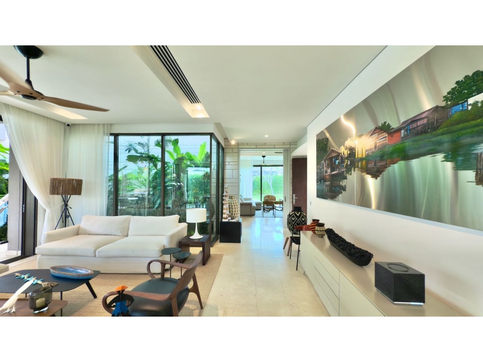Vendo hermosa villa primera línea al mar Cala blanca Barú - 4