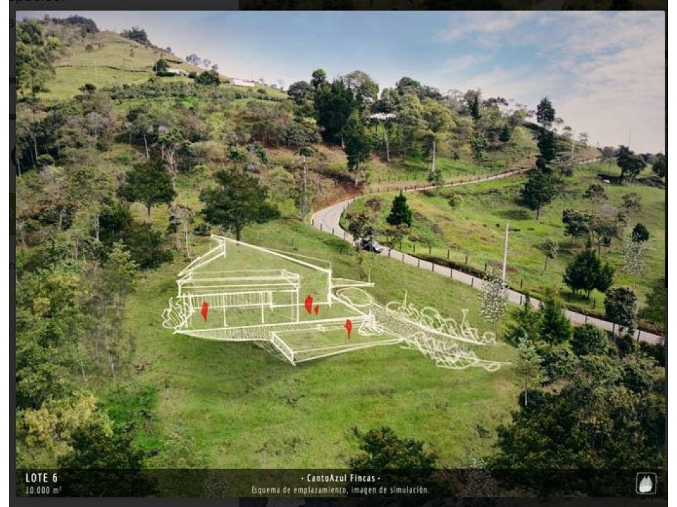 VENDO LOTE EN PARCELACION EN GUARNE CANTO AZUL VEREDA LA HONDA — foto 2