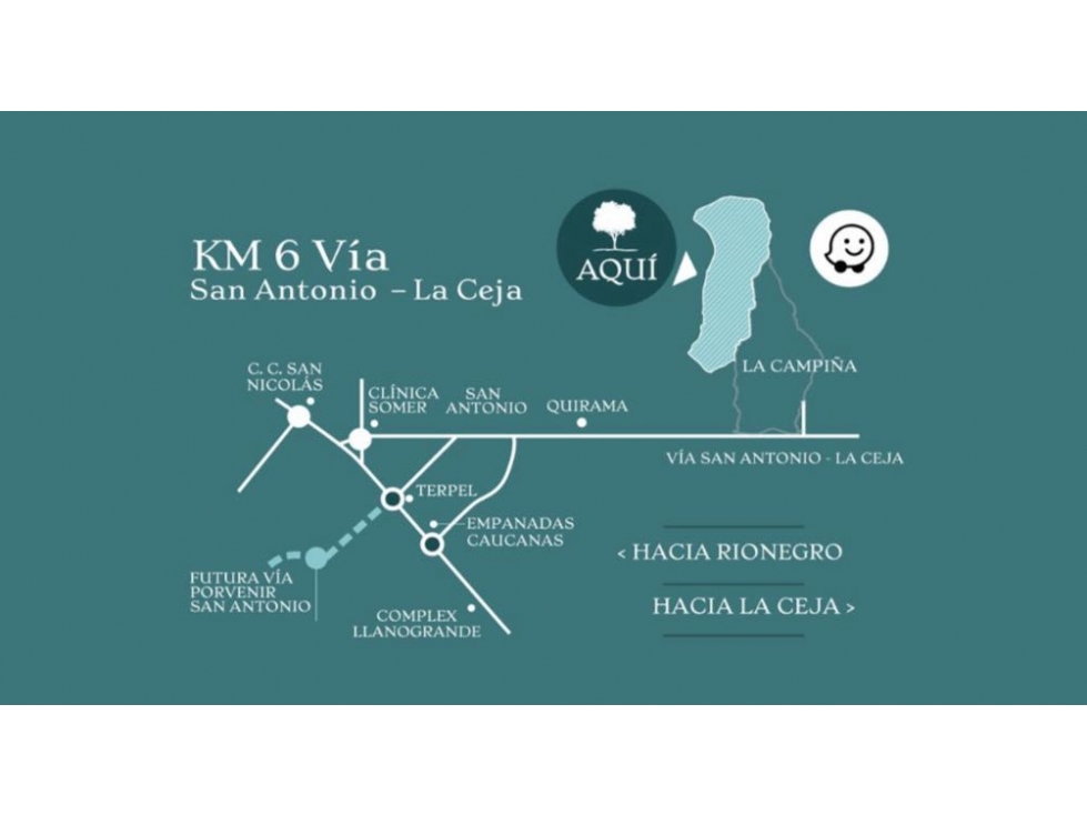 VENDO LOTE EN VERDE CAMPIÑA EN LA VIA LA CEJA SAN ANTONIO — foto 6