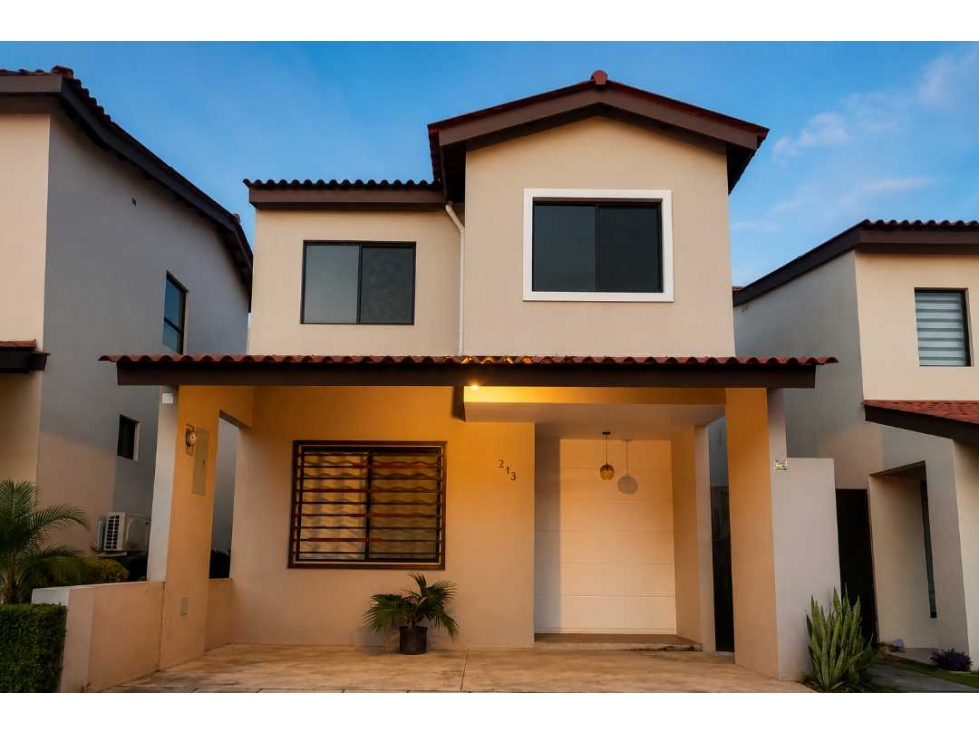 VENDO O ALQUILO CASA CLUSTER LOS PINOS LA ARBOLEDA CHORRERA NEGOCIABLE