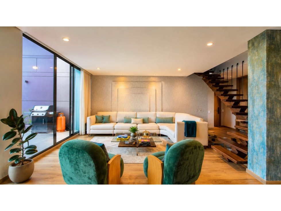 VEN/RENT AMOBLADO 257M 7 PISO EXT 3BALCONES TERRAZA CBS 3 HAB C/U BAÑO — foto 6