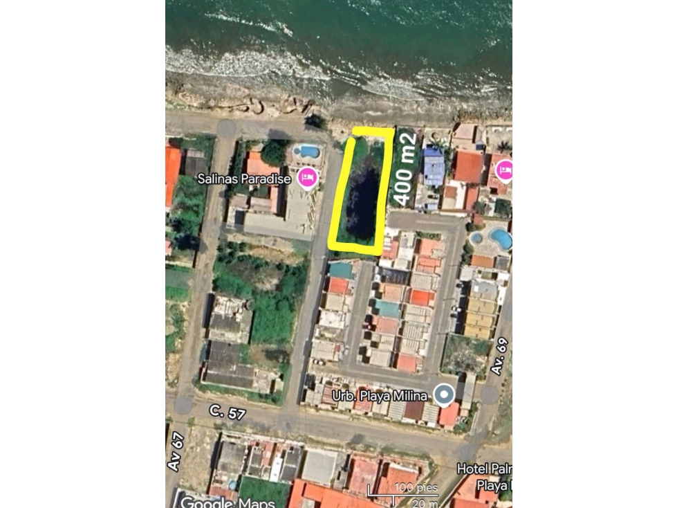 VENDO SOLAR DE 400MTRS SALINAS