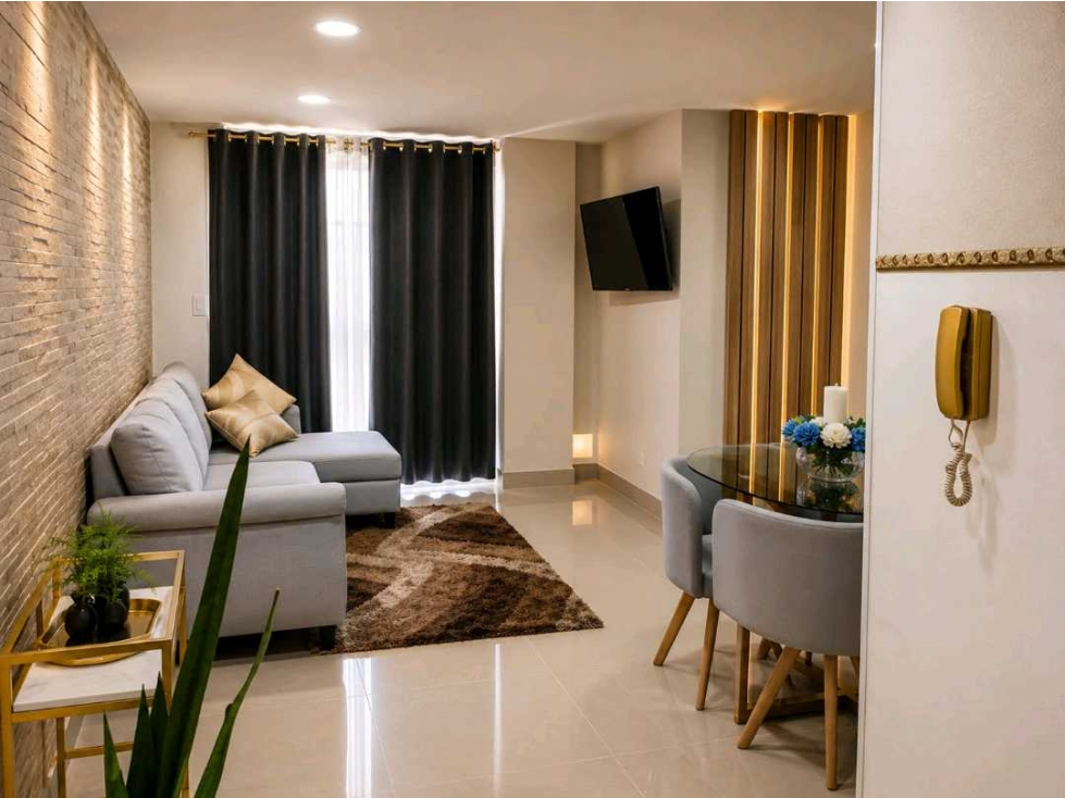 Venta apartaestudio amoblado Santa Lucía - Piso 4 sin ascensor