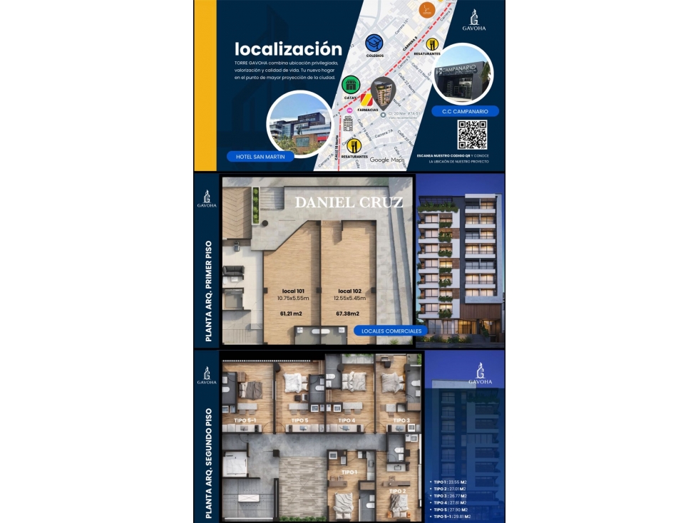 VENTA APARTAESTUDIOS SOBRE PLANOS - POPAYÁN — foto 2