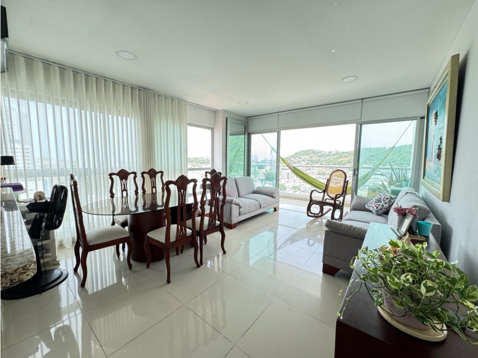 VENTA APARTAMENTO 2 ALCOBAS EN ED PUNTA CARIBE PIE DE LA POPA