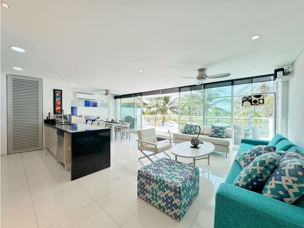 Venta apartamento 2 alcobas + terraza en Karibana Beach Golf Cartagena