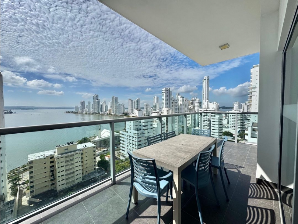 VENTA apartamento 2 alcobas VISTA AL MAR Edificio Infinitum Bocagrande