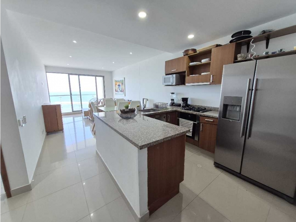 VENTA APARTAMENTO 2 ALCOBAS VISTA AL MAR MARBELLA CARTAGENA — foto 5
