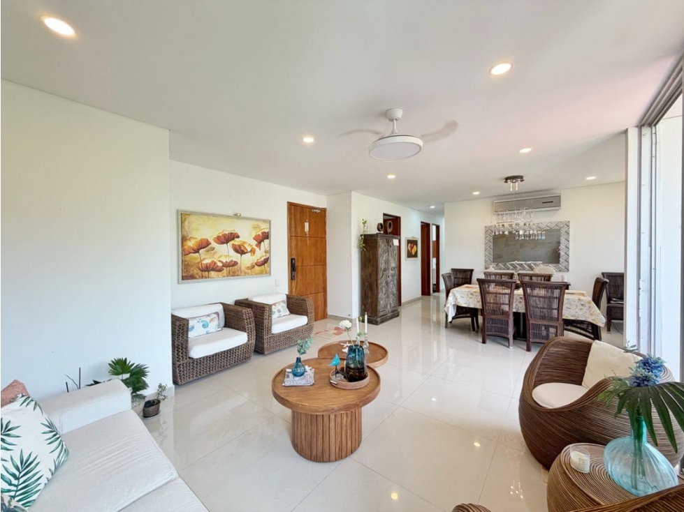 Venta apartamento 3 alcobas + estudio Cartagena Laguna Club Zona norte